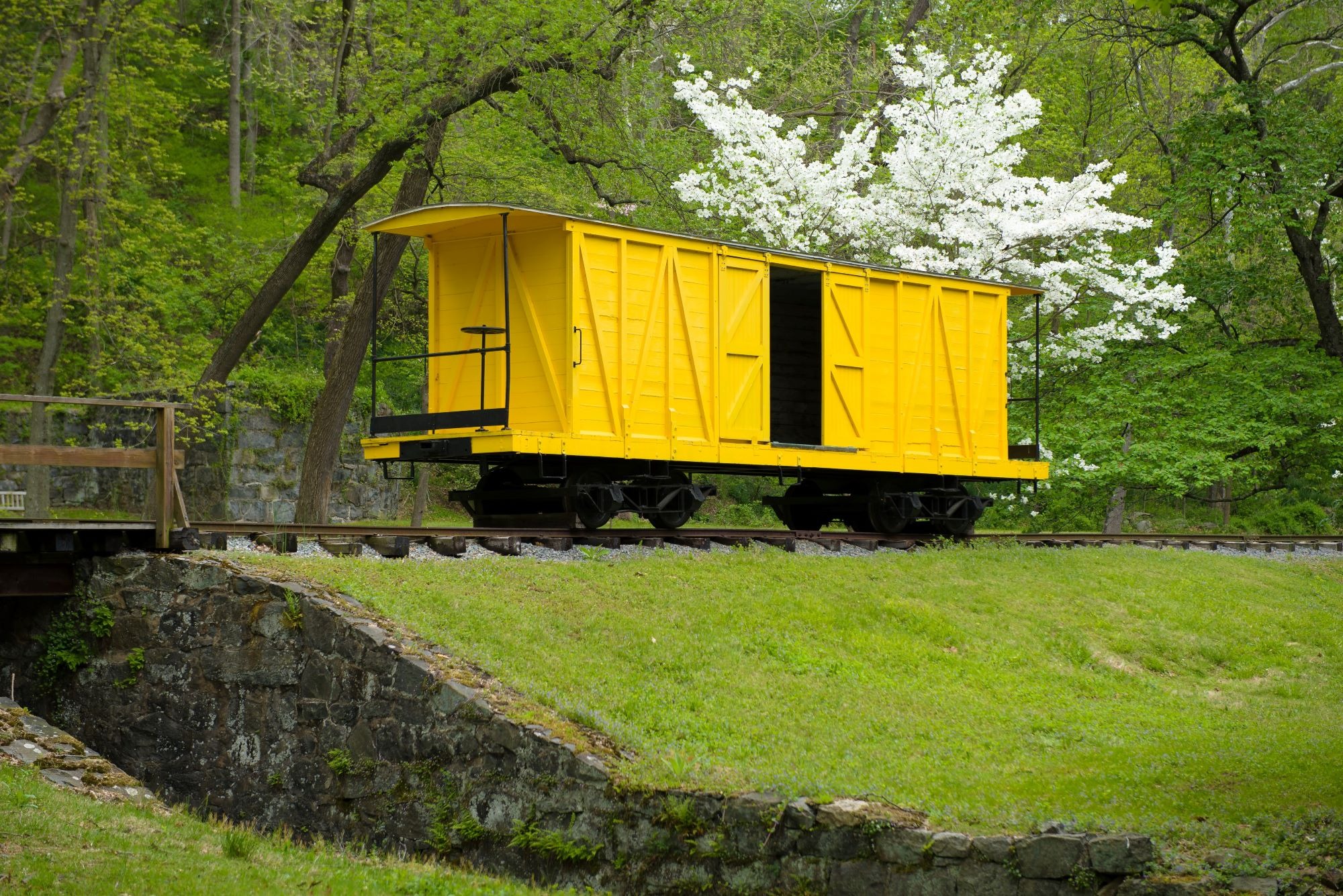 Hagley Museum-Yellow Box Car-Spring