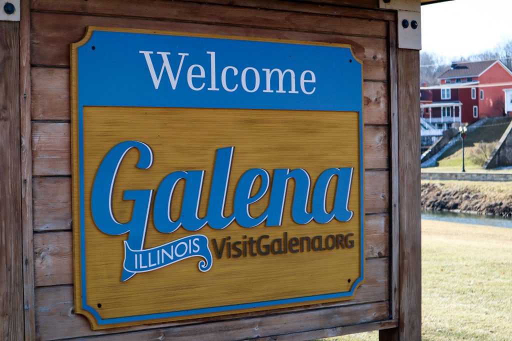 Galena welcome sign