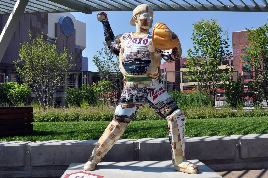 Target Field Statue